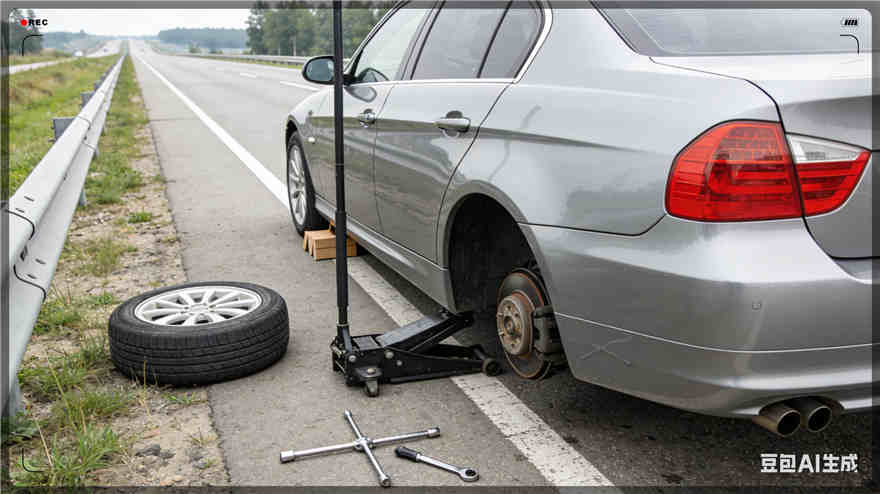 芝罘区爆胎道路救援-汽车换备胎
