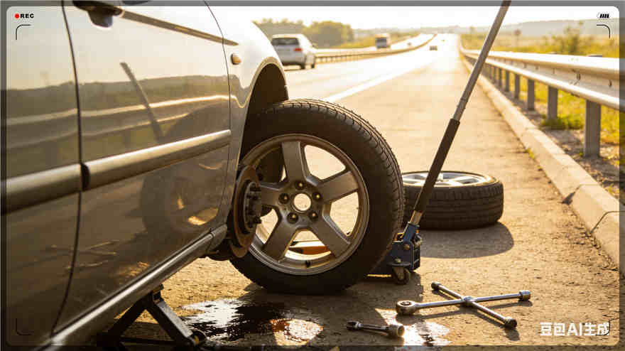 芝罘区高速公路扎胎-汽车流动补胎